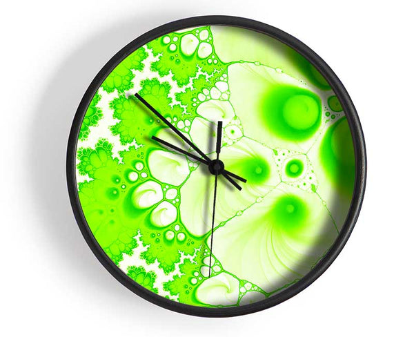 Hydrolysis Dream Lime Green Clock - Wallart-Direct UK