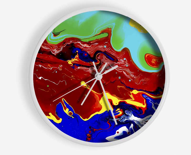 Infusion Of Colour Clock - Wallart-Direct UK