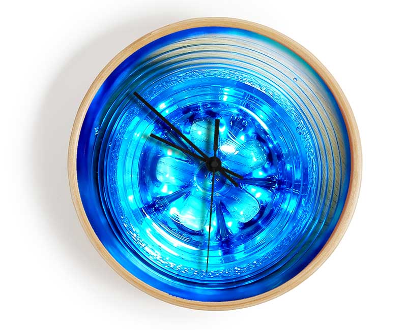 Intense Blue Clock - Wallart-Direct UK