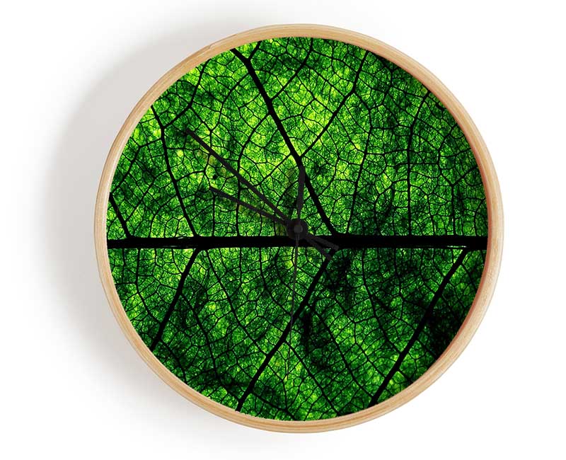 Leaf Veins Clock - Wallart-Direct UK