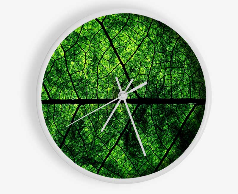 Leaf Veins Clock - Wallart-Direct UK