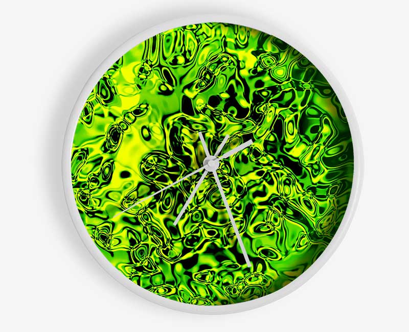 Lime Fizz Clock - Wallart-Direct UK