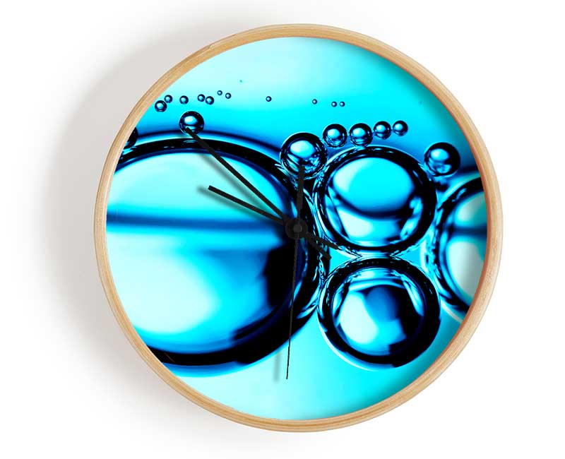 Liquid Bubbles Clock - Wallart-Direct UK