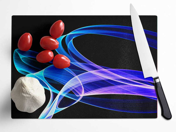 Liquid Time Line Glass Chopping Board