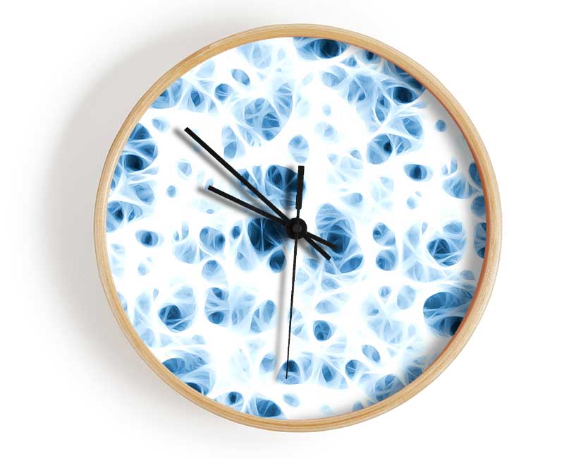 Magic Blue World Clock - Wallart-Direct UK