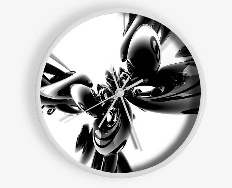 Magic Eight Ball Black n White Clock - Wallart-Direct UK