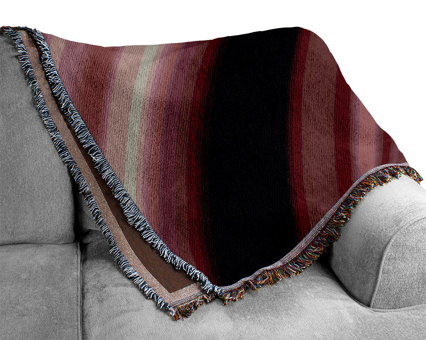 Mauve River Woven Blanket