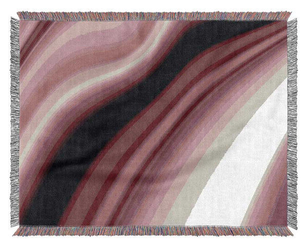 Mauve River Woven Blanket