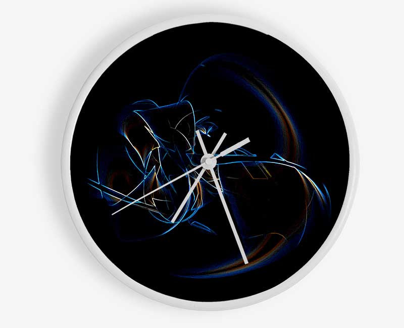 Neon Whisper Clock - Wallart-Direct UK