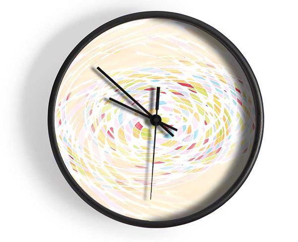 Pastel Swirl Clock - Wallart-Direct UK