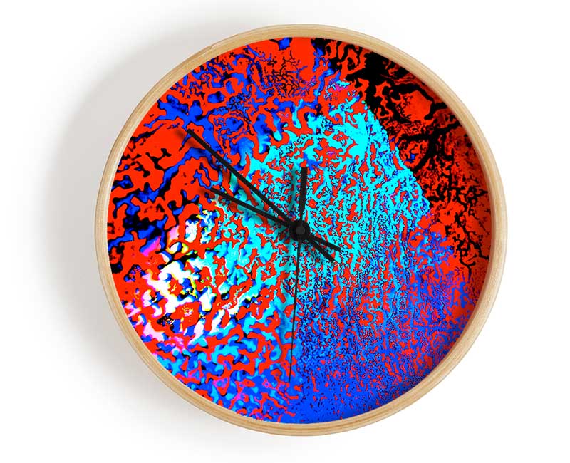 Orange Mase Clock - Wallart-Direct UK