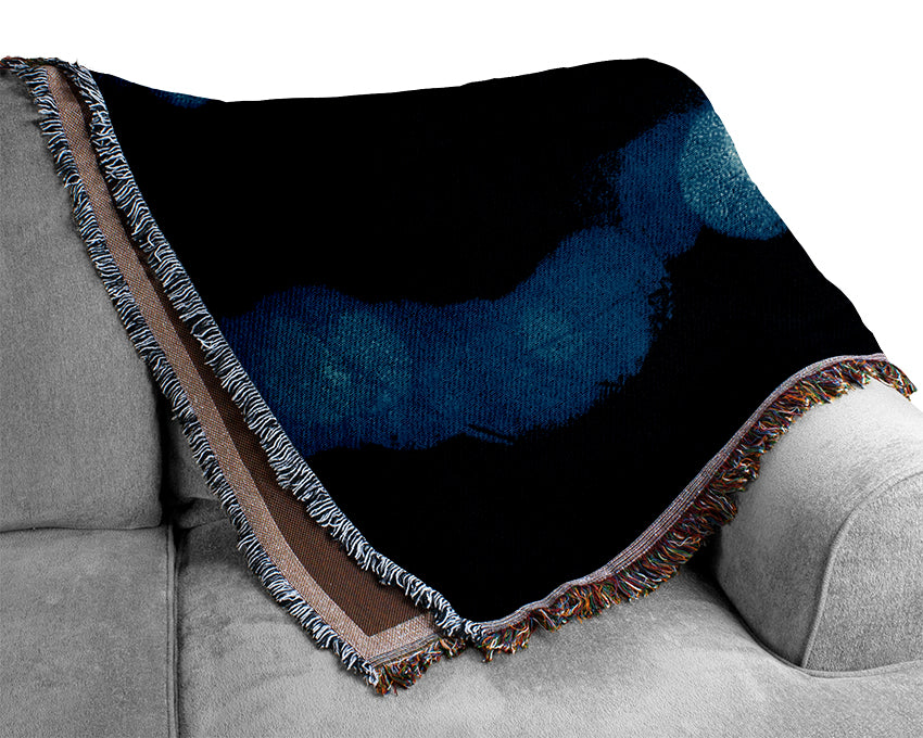 Orb Blues Woven Blanket