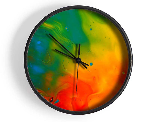 Paint Flames Clock - Wallart-Direct UK