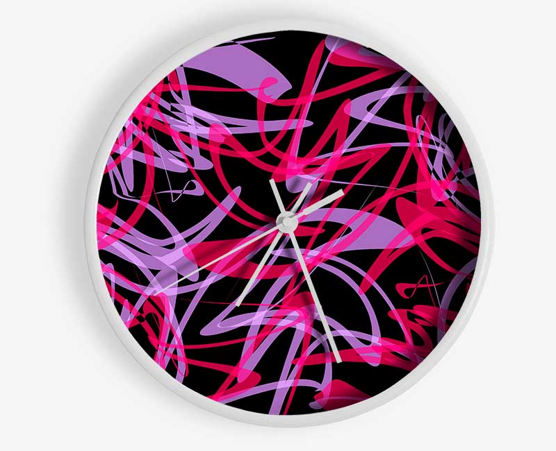 Patterns Of Time Clock - Wallart-Direct UK