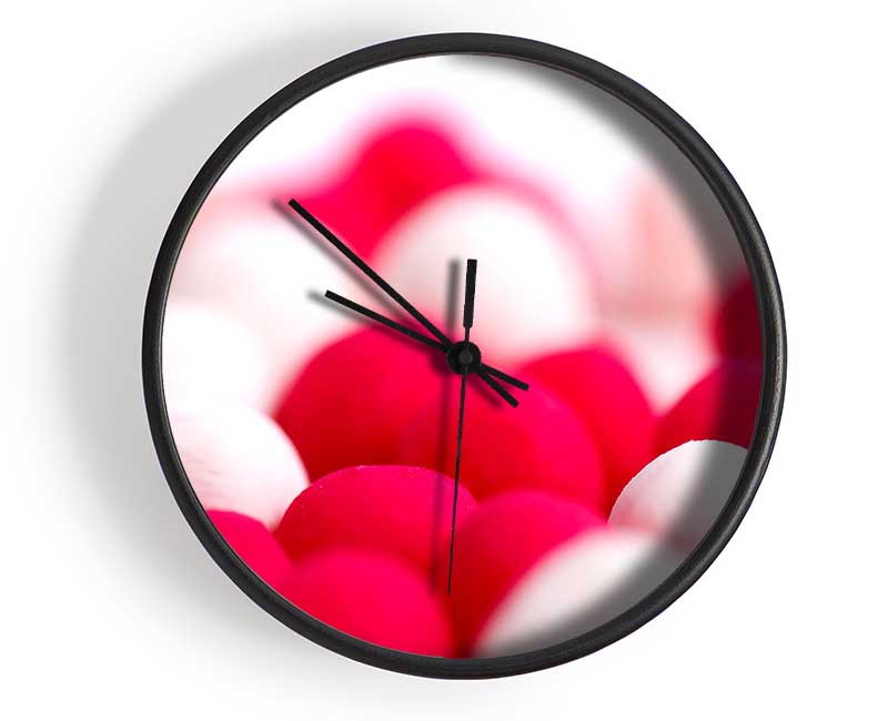 Pink And White Sweet Clock - Wallart-Direct UK