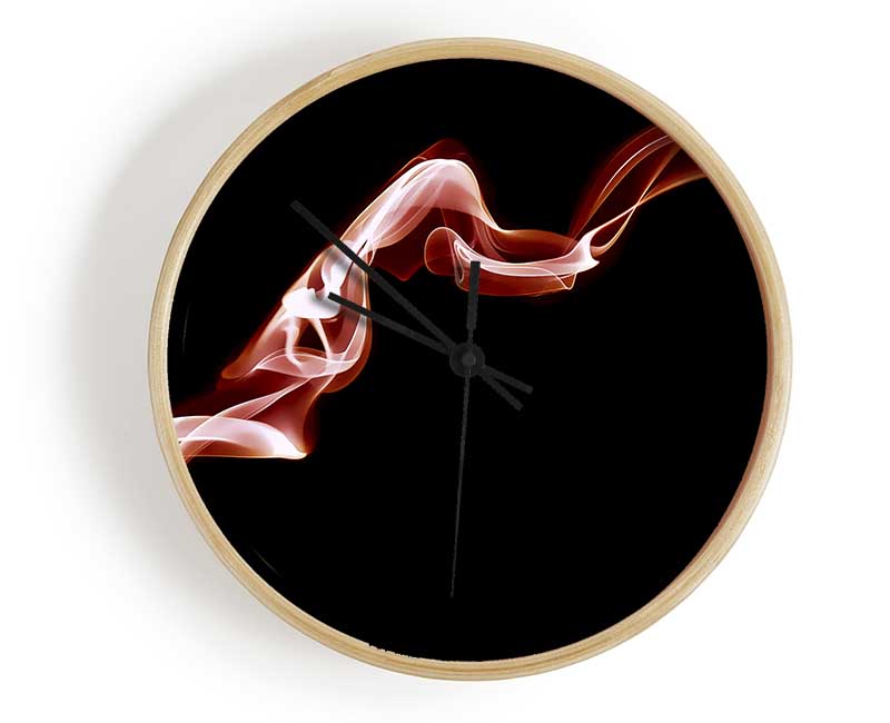 Pink Silk Twist Clock - Wallart-Direct UK