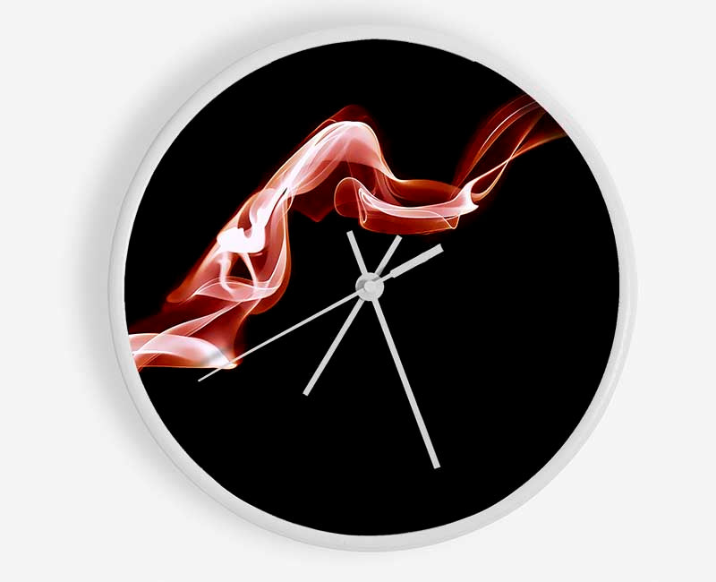 Pink Silk Twist Clock - Wallart-Direct UK