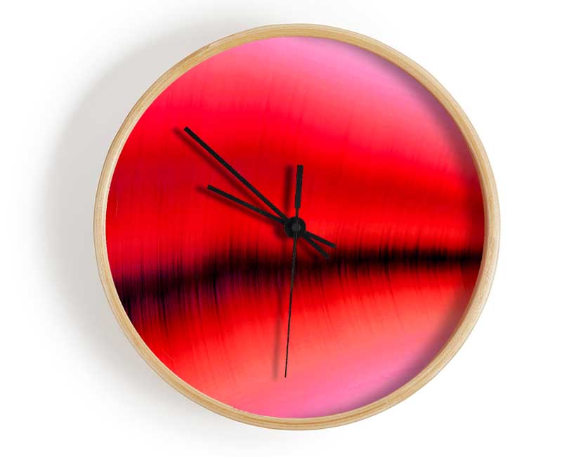 Pink Sound Wave Clock - Wallart-Direct UK