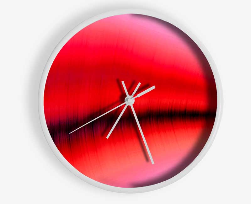 Pink Sound Wave Clock - Wallart-Direct UK