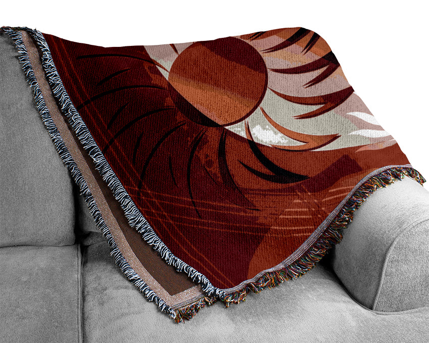 Planet Of The Suns Woven Blanket