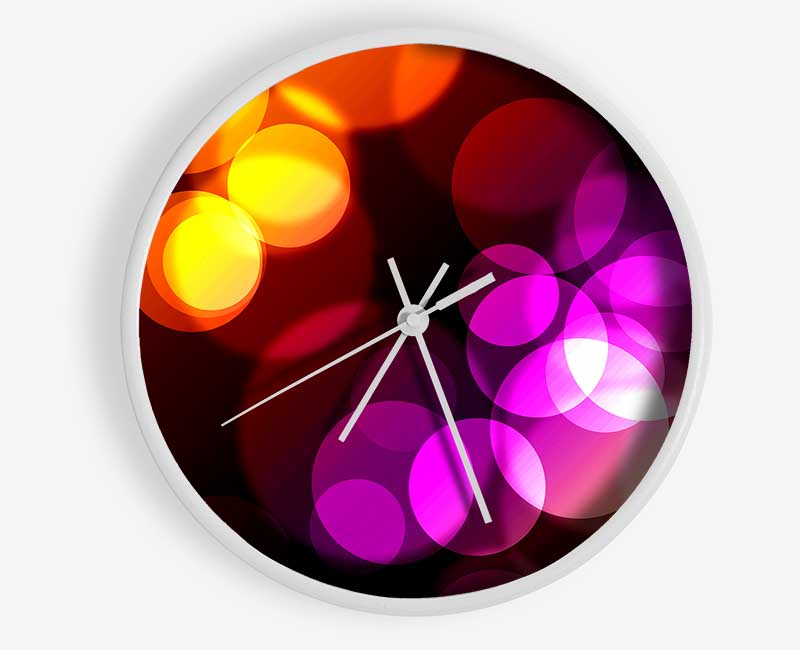 Psychedelic Spotlights Clock - Wallart-Direct UK