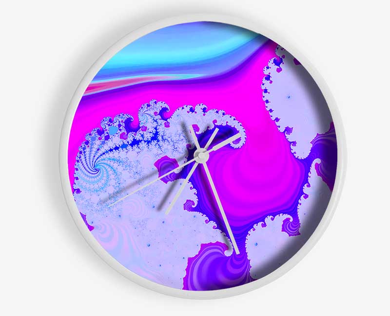 Psychedelic Wave Clock - Wallart-Direct UK