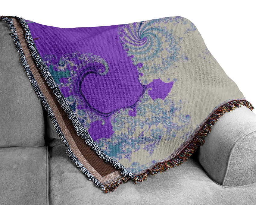 Psychedelic Wave Woven Blanket