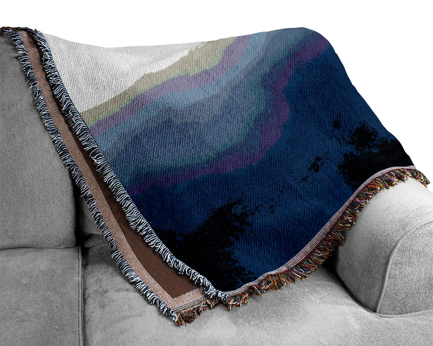 Purple Mist Woven Blanket