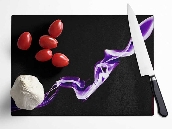 Purple Silk Glass Chopping Board