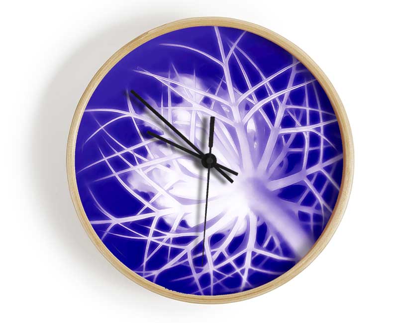 Purple Thorns Clock - Wallart-Direct UK