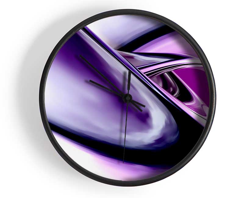 Purple Time Tunnel Clock - Wallart-Direct UK