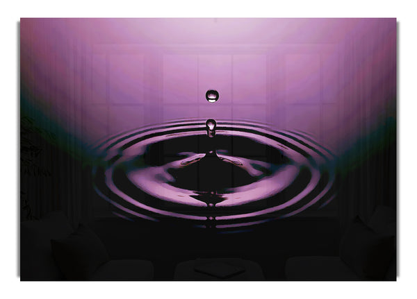 Purple Water Droplet