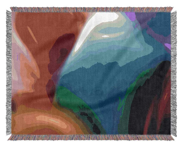 Rainbow Hills Woven Blanket