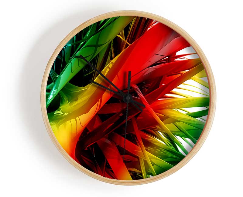 Rainbow Maze Clock - Wallart-Direct UK