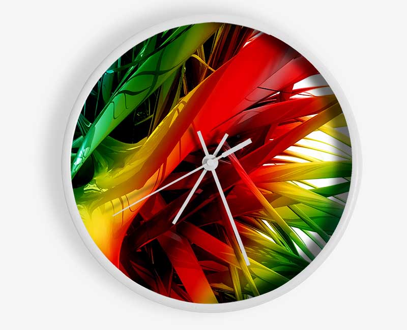 Rainbow Maze Clock - Wallart-Direct UK