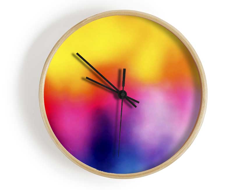 Rainbow Mist Clock - Wallart-Direct UK