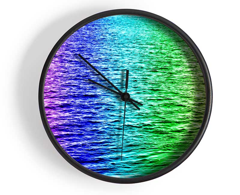 Rainbow Waters Clock - Wallart-Direct UK