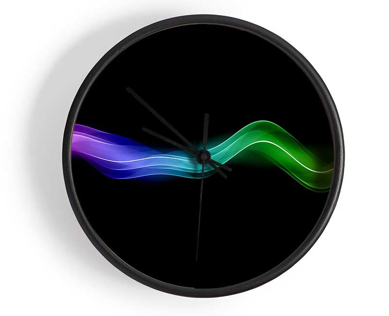 Rainbow Wave Clock - Wallart-Direct UK