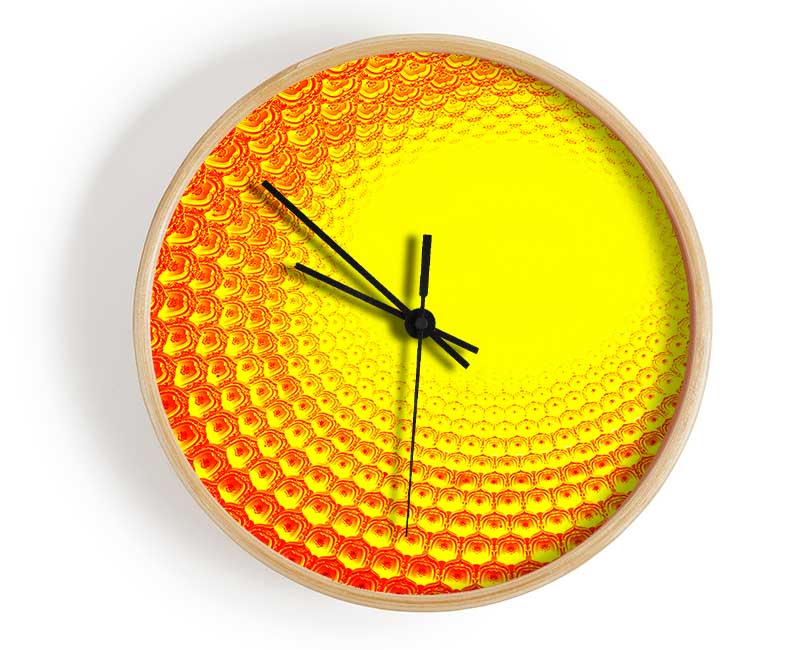 Rays Of The Golden Sun Clock - Wallart-Direct UK