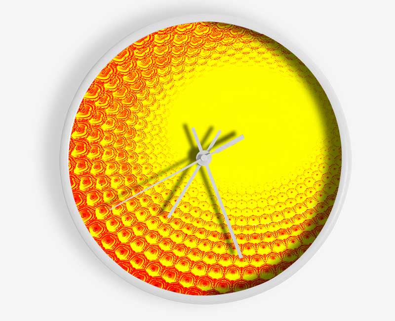 Rays Of The Golden Sun Clock - Wallart-Direct UK