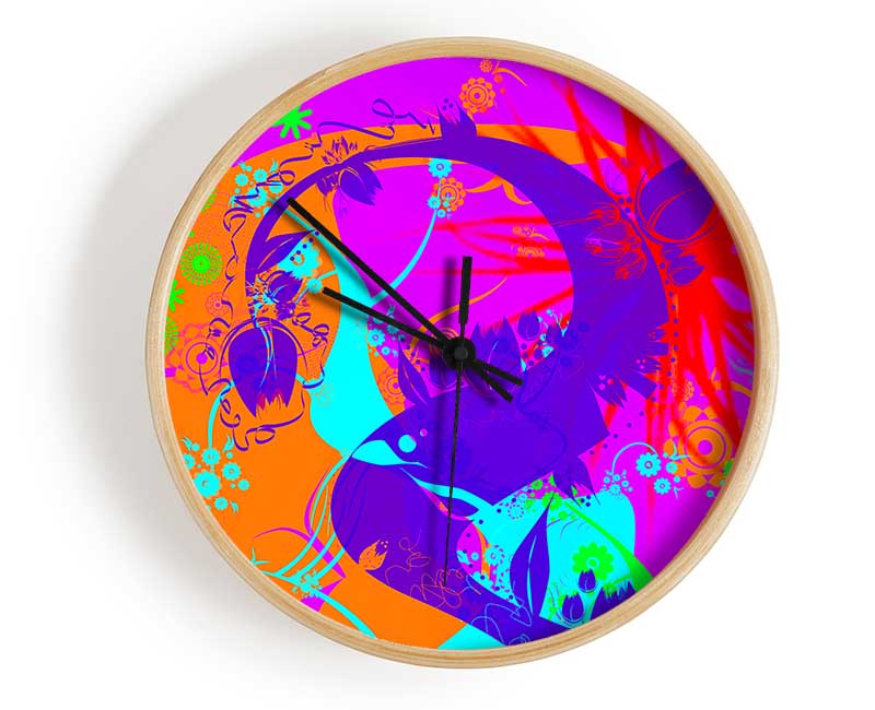 Reaching The Sun Clock - Wallart-Direct UK