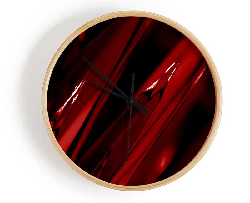 Red Broken Dream Clock - Wallart-Direct UK