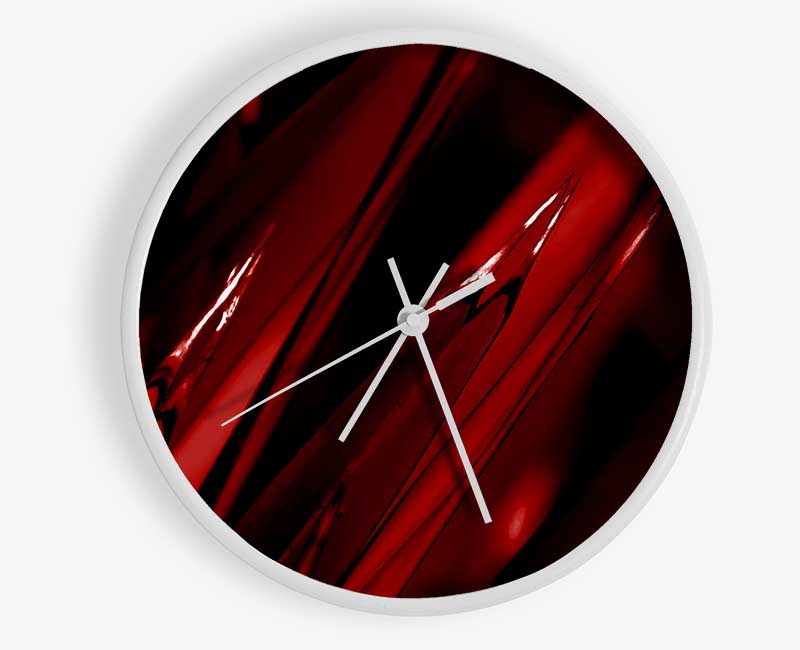 Red Broken Dream Clock - Wallart-Direct UK