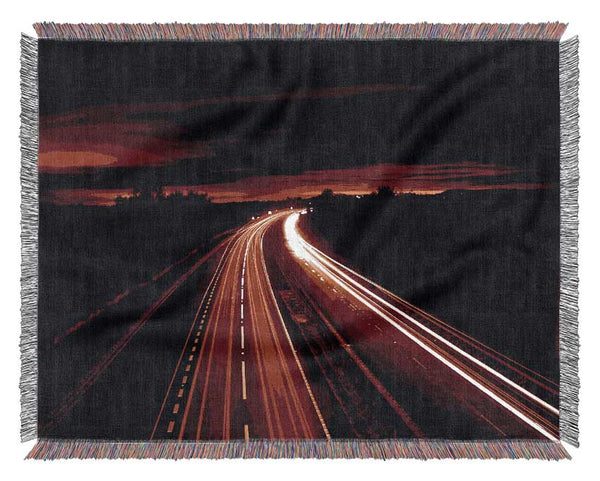 Red Fire Road Woven Blanket