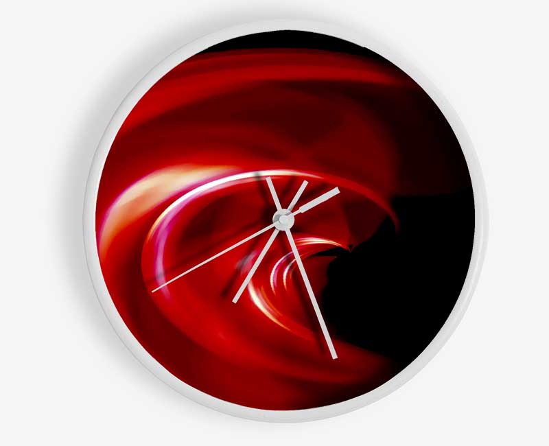 Red Galaxy Twist Clock - Wallart-Direct UK