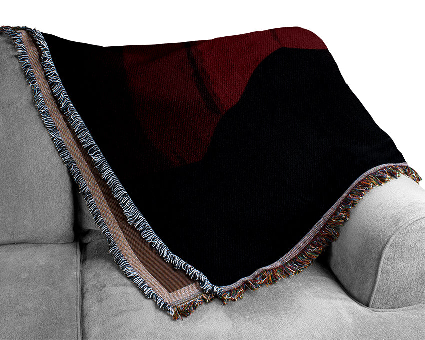 Red Horizion Woven Blanket