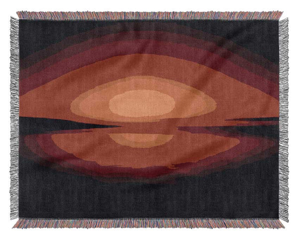 Red Horizon Woven Blanket