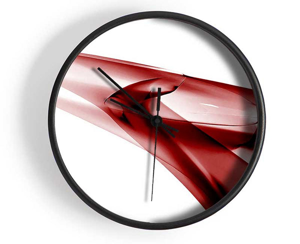 Red Ice Clock - Wallart-Direct UK