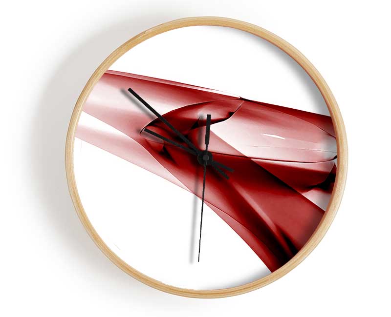 Red Ice Clock - Wallart-Direct UK