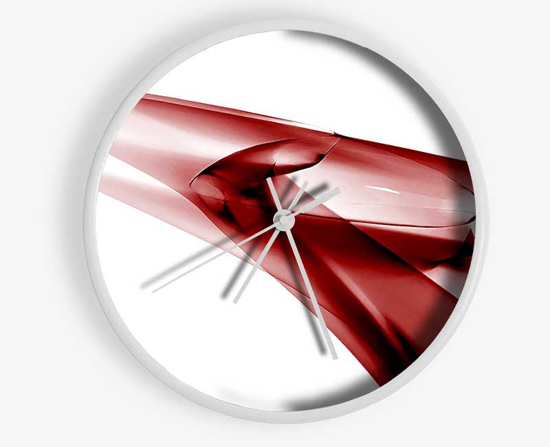 Red Ice Clock - Wallart-Direct UK